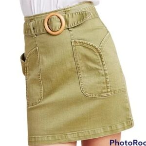 Anthropologie Pilcro and the Letterpress Charlie Belted Skirt